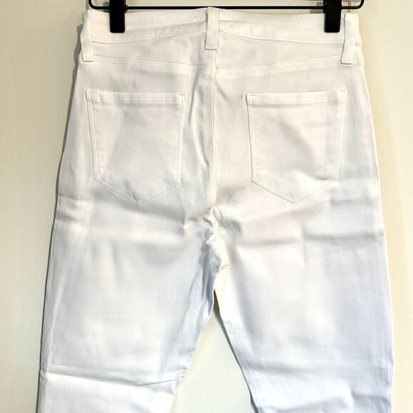 NWT L'AGENCE White Margot High Rise Skinny Jean in Blanc Coated - Size 27 - Picture 8 of 14